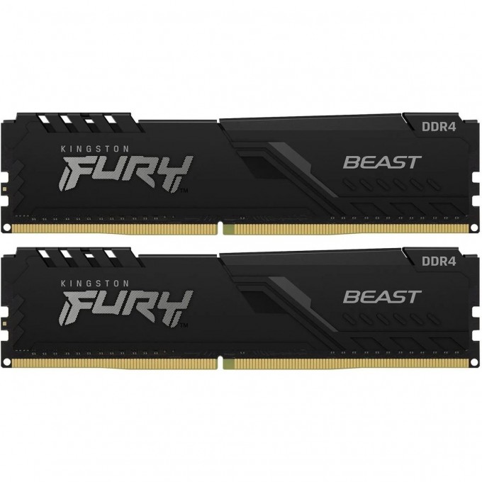 Оперативная память 32Gb DDR4 2666MHz KINGSTON FURY BEAST BLACK () (2x16Gb KIT) KF426C16BBK2/32 Оперативная память 32Gb DDR4 2666MHz KINGSTON FURY BEAST BLACK () (2x16Gb KIT) KF426C16BBK2/32
