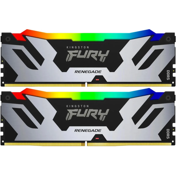 Оперативная память 96Gb DDR5 6400MHz KINGSTON FURY RENEGADE SILVER RGB () (2x48Gb KIT) KF564C32RSAK2-96 Оперативная память 96Gb DDR5 6400MHz KINGSTON FURY RENEGADE SILVER RGB () (2x48Gb KIT) KF564C32RSAK2-96
