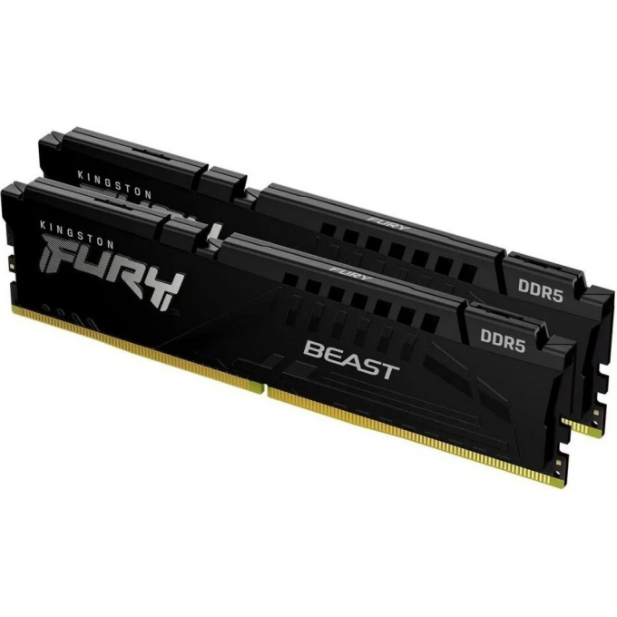 Память оперативная KINGSTON 32GB 6000MT/s DDR5 CL36 DIMM (Kit of 2) FURY Beast Black EXPO KF560C36BBE2K2-32 Память оперативная KINGSTON 32GB 6000MT/s DDR5 CL36 DIMM (Kit of 2) FURY Beast Black EXPO KF560C36BBE2K2-32