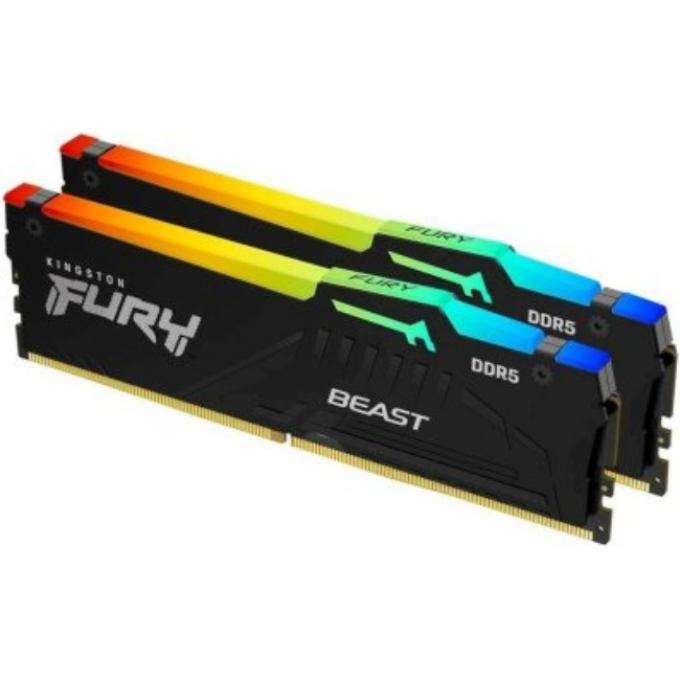 Память оперативная KINGSTON FURY BEAST RGB EXPO 32GB 6000MT/s DDR5 CL36 DIMM (Kit of 2) KF560C36BBE2AK2-32 Память оперативная KINGSTON FURY BEAST RGB EXPO 32GB 6000MT/s DDR5 CL36 DIMM (Kit of 2) KF560C36BBE2AK2-32
