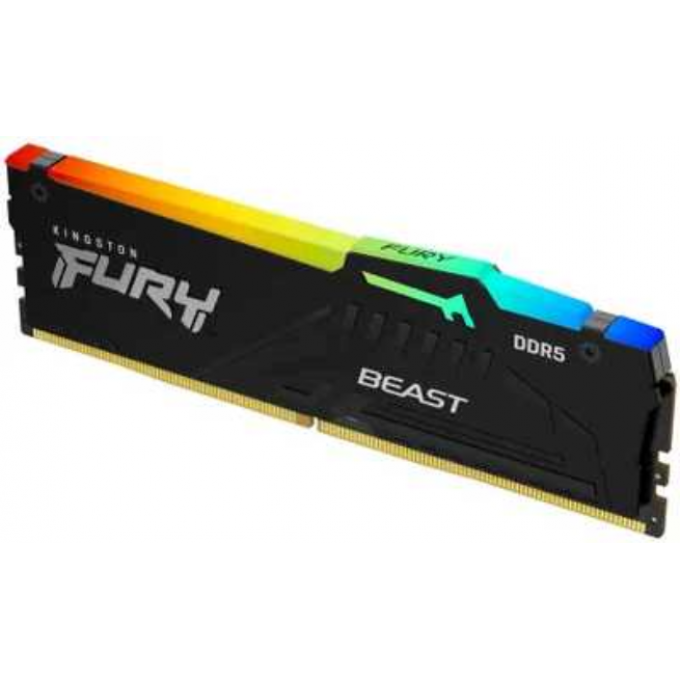 Память оперативная KINGSTON FURY BEAST RGB EXPO 8GB 5600MT/s DDR5 CL36 DIMM KF556C36BBEA-8