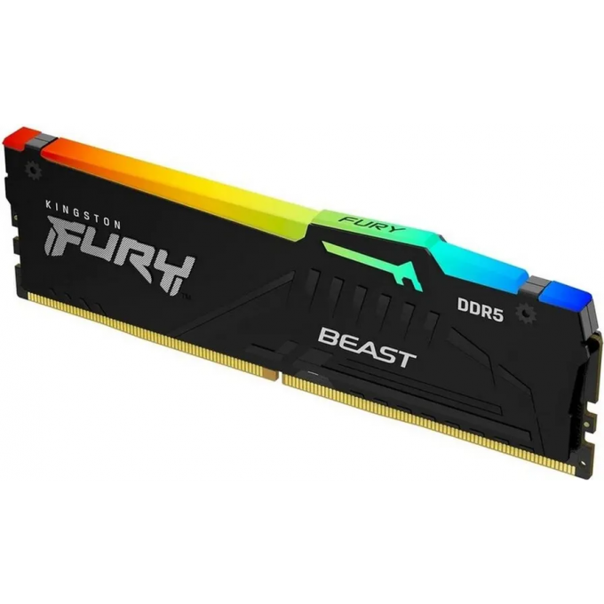Память оперативная KINGSTON FURY BEAST RGB XMP 16GB 6000MT/s DDR5 CL30 DIMM KF560C30BBA-16 Память оперативная KINGSTON FURY BEAST RGB XMP 16GB 6000MT/s DDR5 CL30 DIMM KF560C30BBA-16