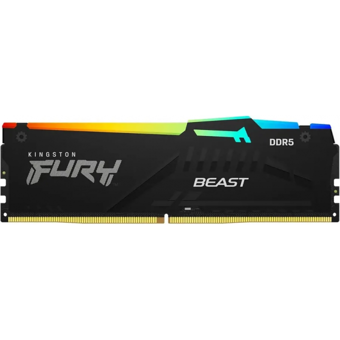 Память оперативная KINGSTON FURY BEAST RGB XMP 32GB 6000MT/s DDR5 CL30 DIMM KF560C30BBA-32 Память оперативная KINGSTON FURY BEAST RGB XMP 32GB 6000MT/s DDR5 CL30 DIMM KF560C30BBA-32