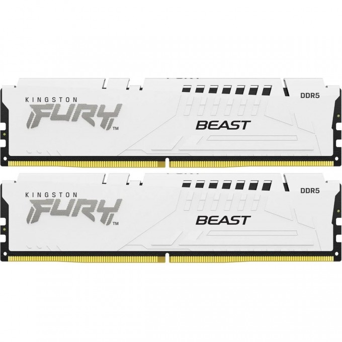 Память оперативная KINGSTON FURY BEAST WHITE32GB 5600MT/s DDR5 CL36 DIMM KF556C36BWEK2-32