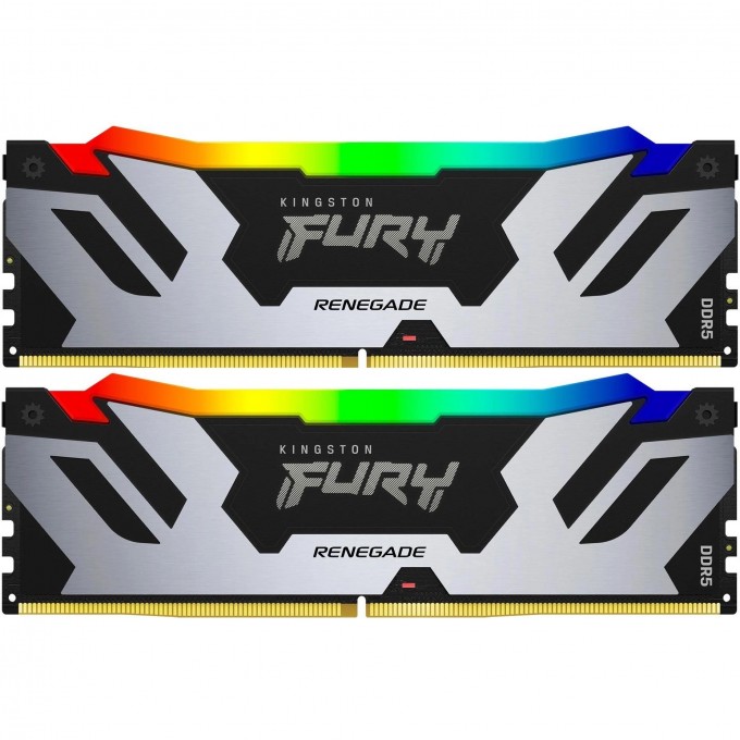 Память оперативная KINGSTON FURY RENEGADE RGB XMP 32GB 7200MT/s DDR5 CL38 DIMM (Kit of 2) KF572C38RSAK2-32 Память оперативная KINGSTON FURY RENEGADE RGB XMP 32GB 7200MT/s DDR5 CL38 DIMM (Kit of 2) KF572C38RSAK2-32