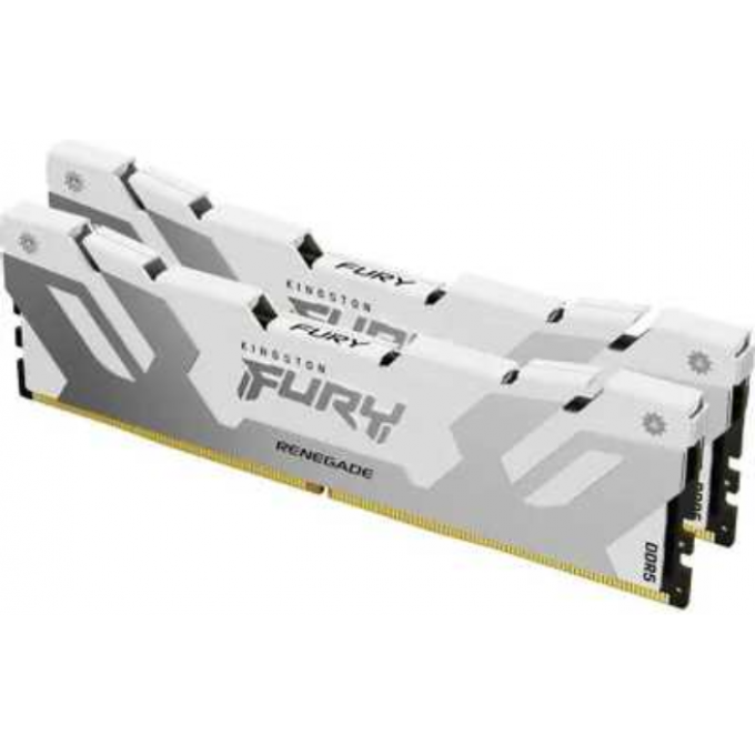 Память оперативная KINGSTON FURY RENEGADE WHITE XMP 64GB 6400MT/s DDR5 CL32 DIMM KF564C32RWK2-64 Память оперативная KINGSTON FURY RENEGADE WHITE XMP 64GB 6400MT/s DDR5 CL32 DIMM KF564C32RWK2-64